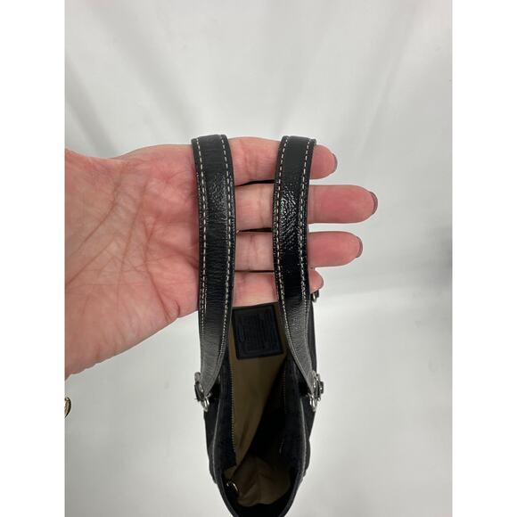 Coach Vintage Y2K Gallery Black Signature Shoulder Bag Tote Bag - Picture 8 of 8